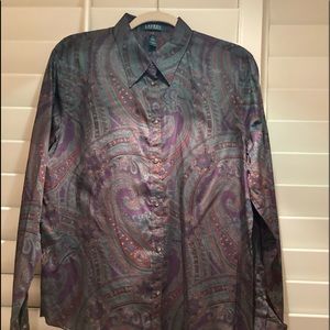 Ralph Lauren  Paisley blouse (NWT)